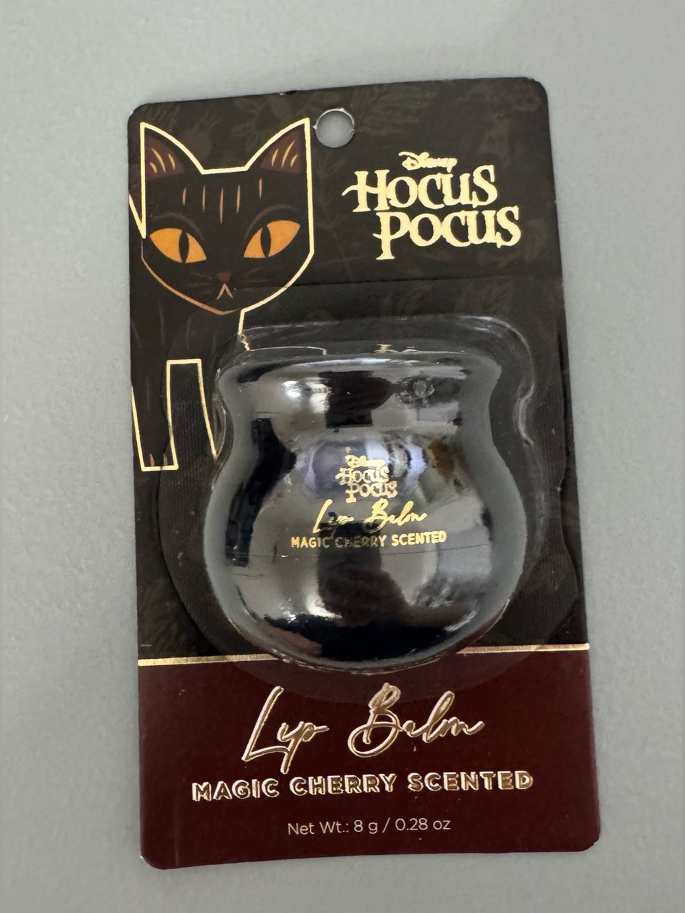 Disney Hocus Pocus Black and Gold Cauldron Lip Balm black car binx Halloween
